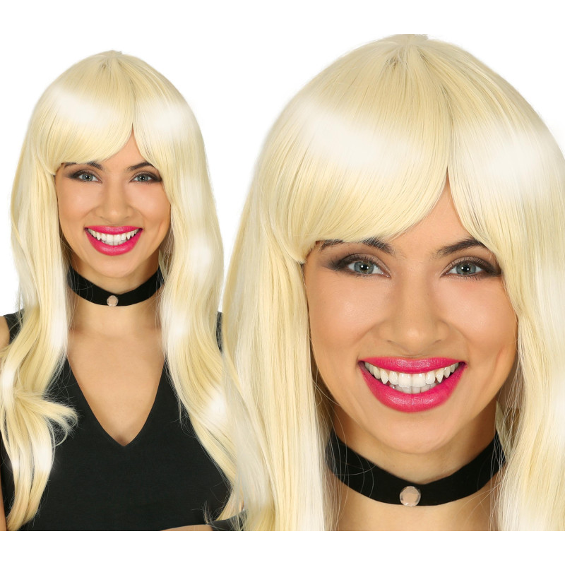 Dámská blond dlouhá paruka 80´léta